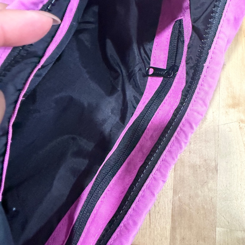BAGGU Crossbody Bag in Bright Pink with Black Strap - Picture 9 of 13